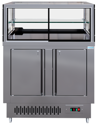 MESA REFRIGERADA CON VITRINA