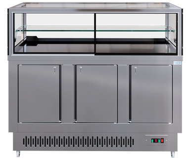 MESA REFRIGERADA CON VITRINA