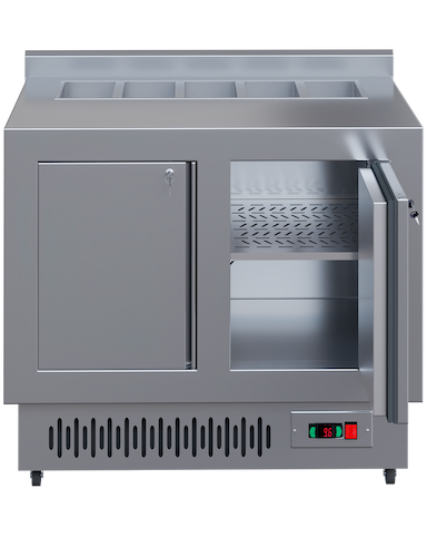 MESA REFRIGERADA CON TOPINS